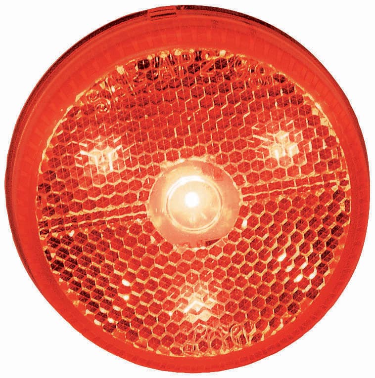 LED M/C P2 RND AMP HSG W/RFLX 2.5"