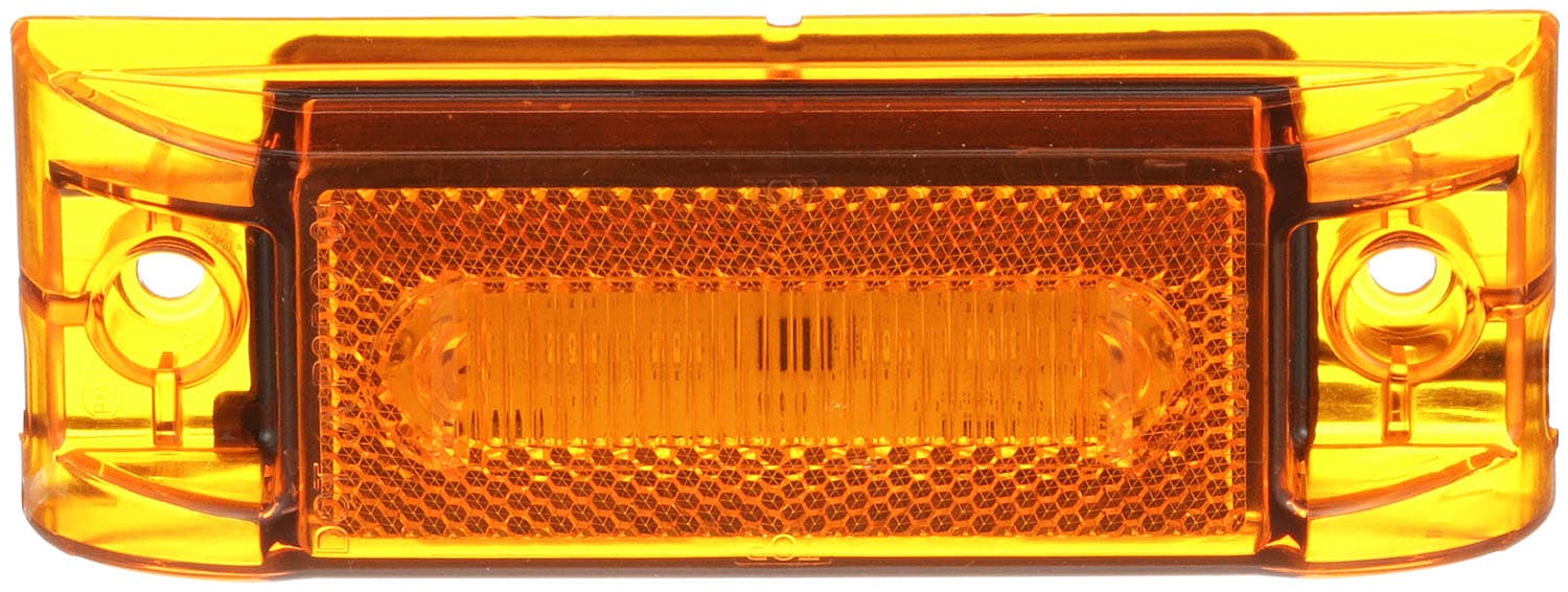 LED M/C PC RECT W/2 .180 BLTS & RFLX 6.0"X2.0"