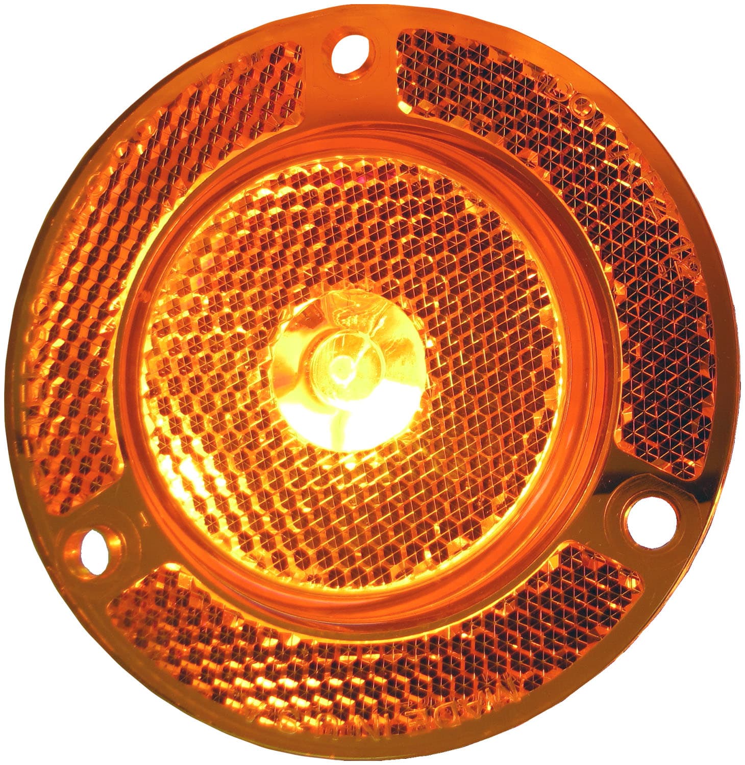 2" SNGL DIO LED CLR LGT W/RFLX FLNG