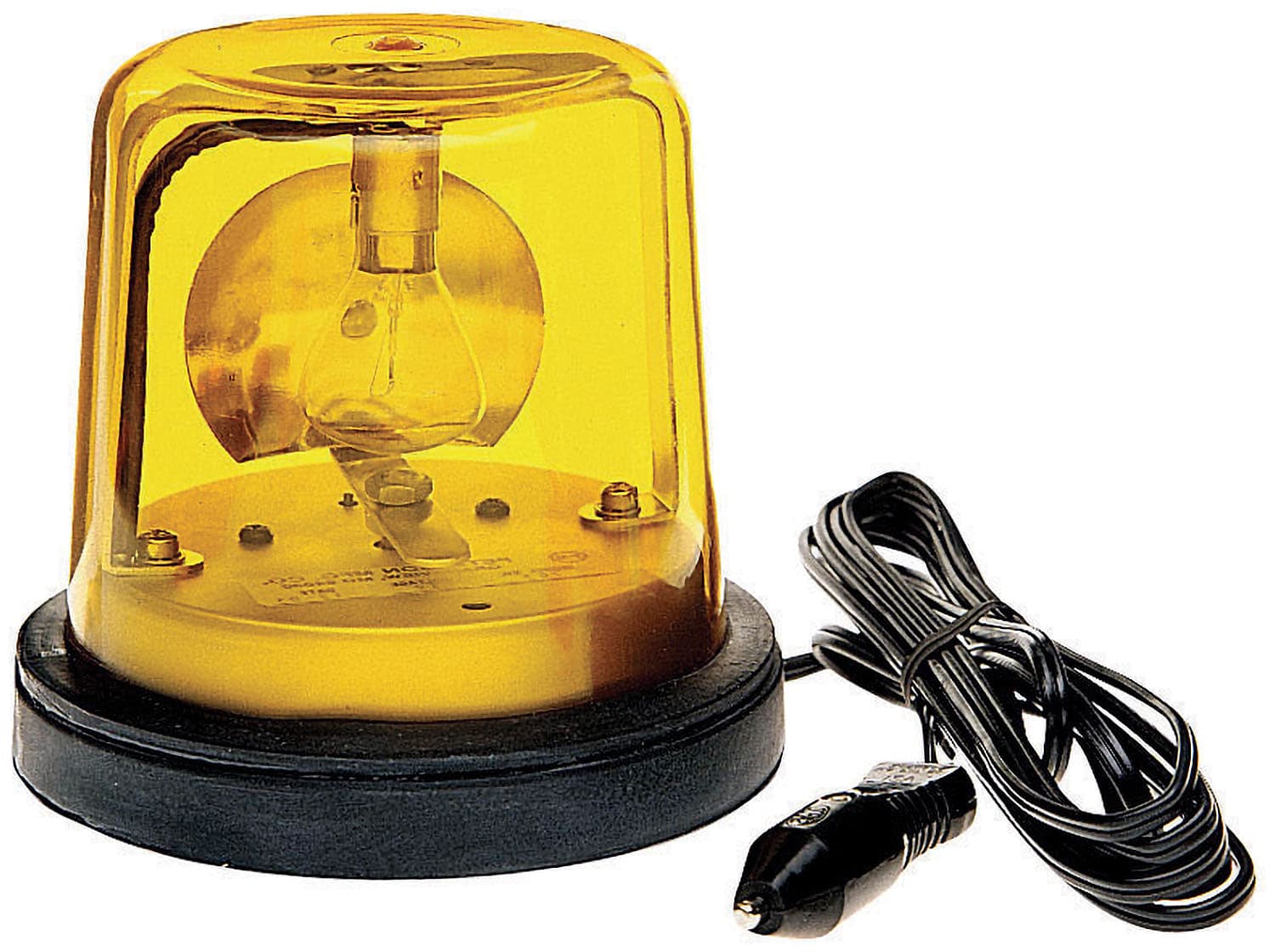 INC ROTATING BEACON LGT W/PLUG & SW 5.5"x5.25"