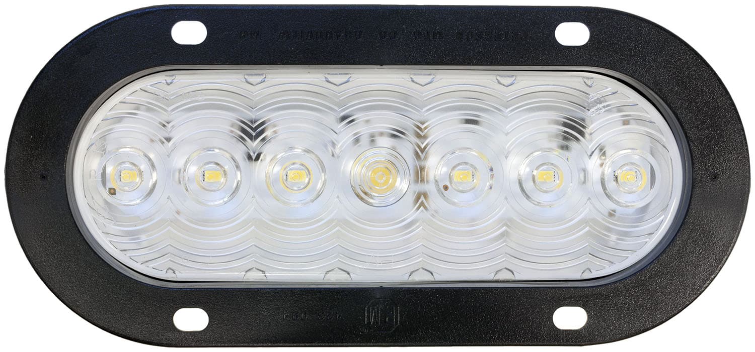 LED B/U LGT OVL AMP FLNG KIT 7.88"X3.63"