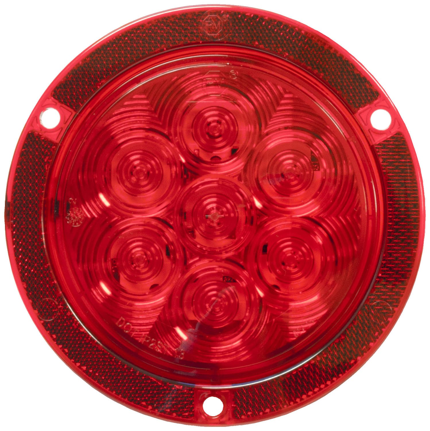 LED S/T/T RND 7 DIO PL3 HSG W/RFLX FLNG 4"
