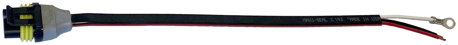 Molded AMP-Compatible 3-Fil Fiche; 12" Overall, Stripped Lead/Anneau Terminal, Vrac Pa