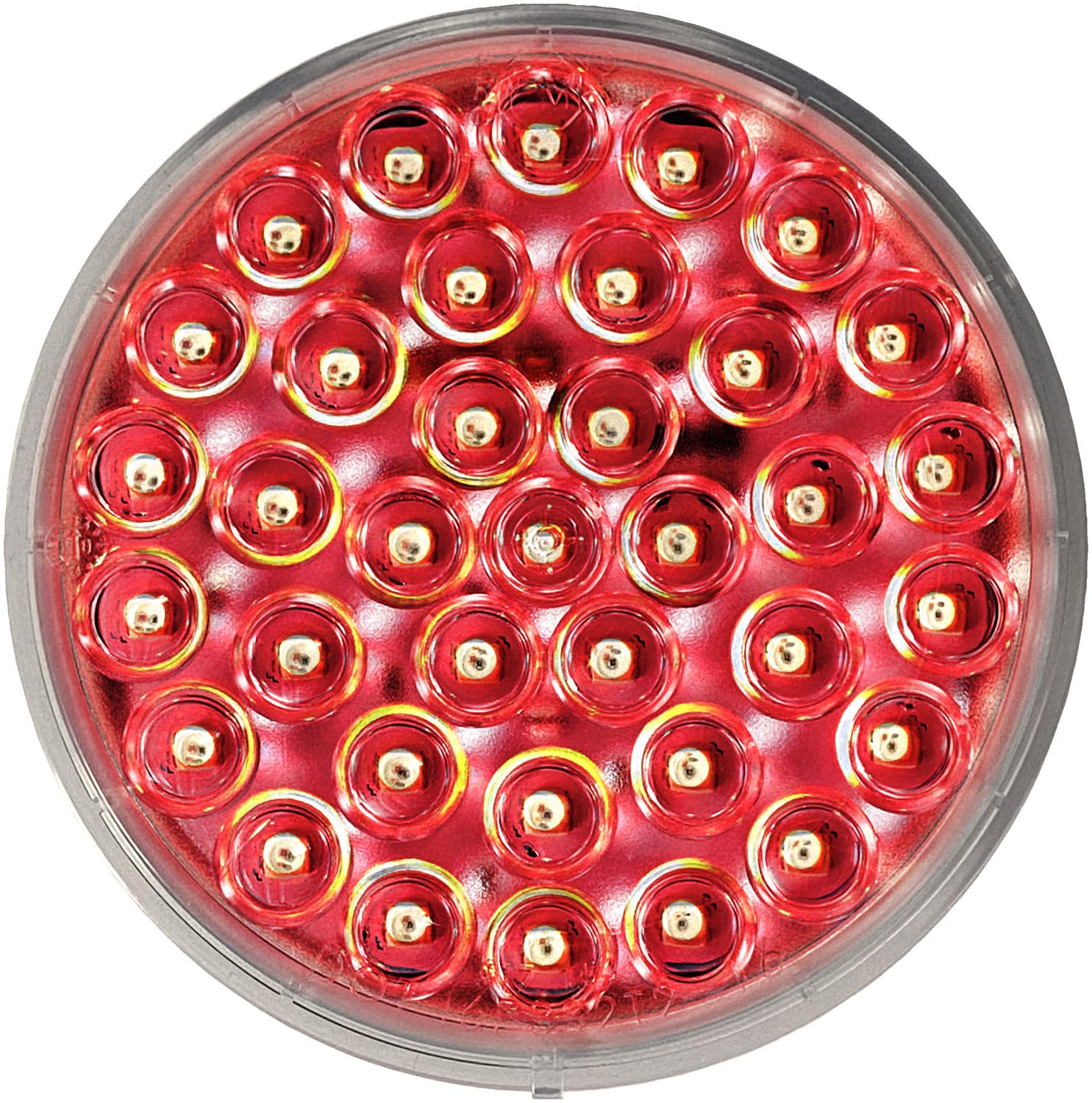 4" Rond Arrêt / Clignotant / Arrière Feu, Passe-fil, Transparent Lentille, Vrac Paquet