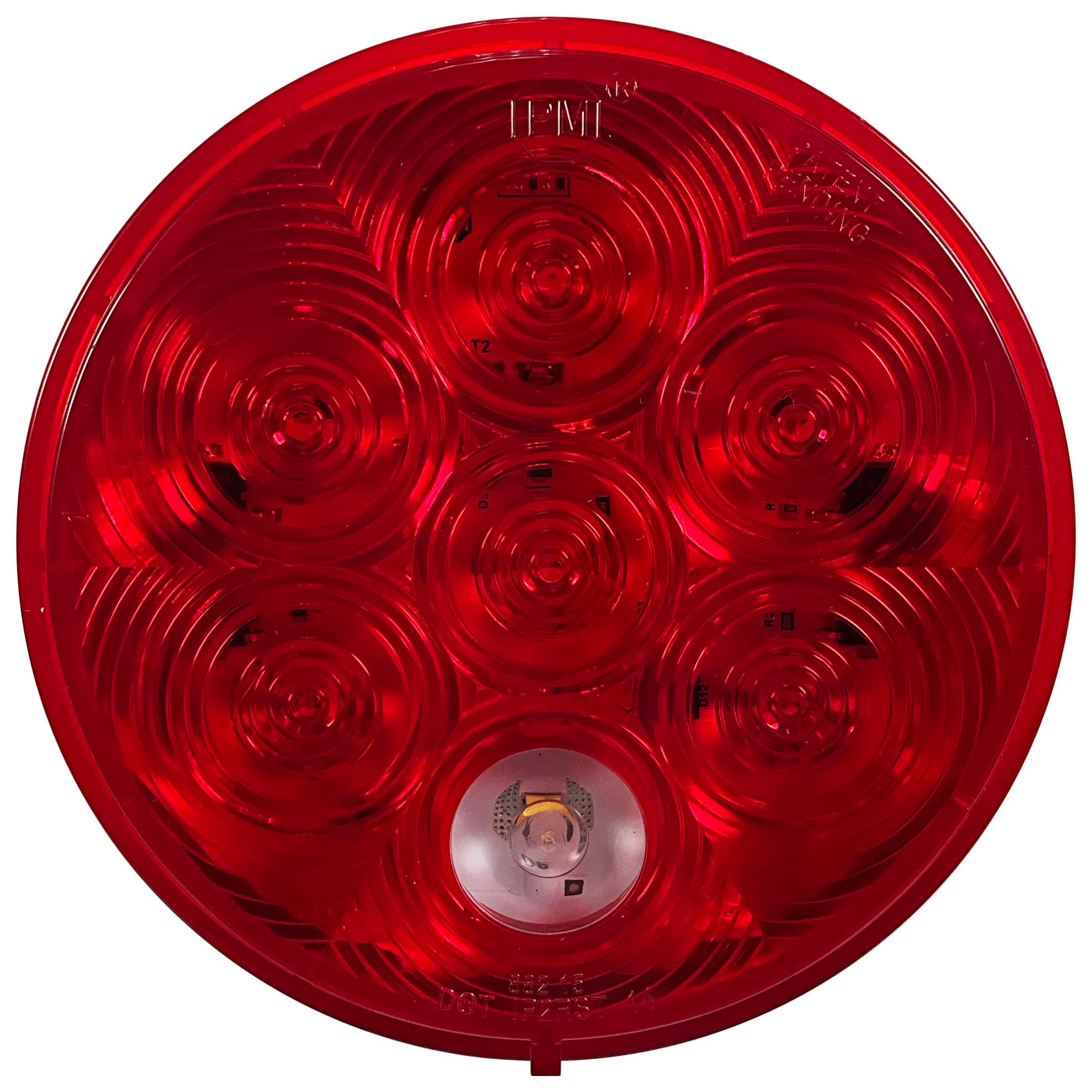 LumenX ® DEL 4" Rond Combination Arrêt/Clignotant/Arrière Feu & BU Feu; Passe-fil