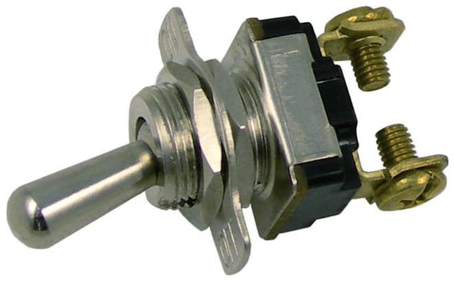 L-RD BAT TGL SPST 15A/12V