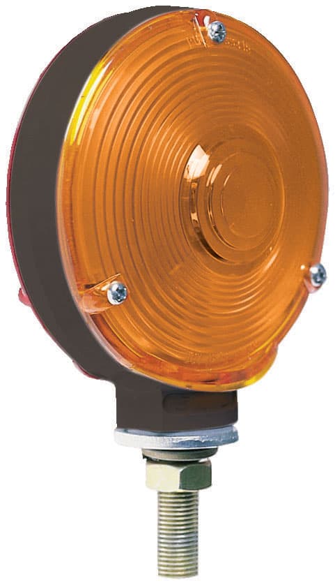 INC TS AMB/RED RND DBL-FACE W/PKNG LGT 4.25"