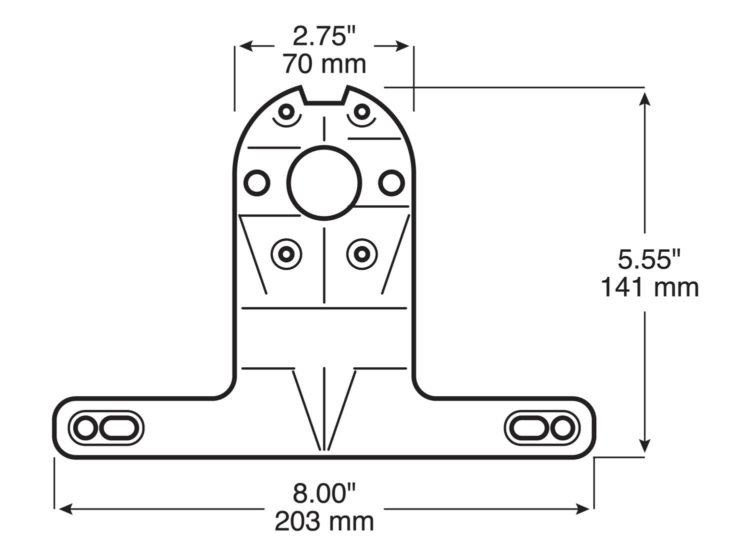 LED S/T/T & SM RECT SUB UNDER 80" KIT