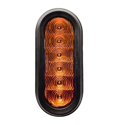 6PO Ovale Clignotant Arrière DEL Ambre AMP