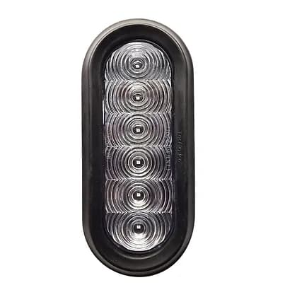 6" Oval 6 LED STT Grommet Mount Clear Le