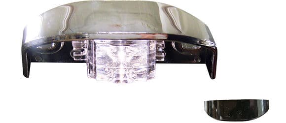 Black Base License Lamp Vertical Plane M