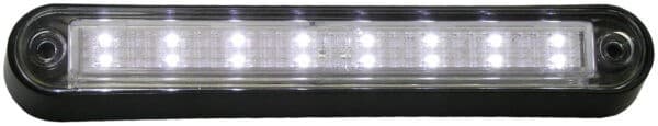 LED DOME/UTL LGT OBLG W/BLK BKT 6.36"x1.05"MV