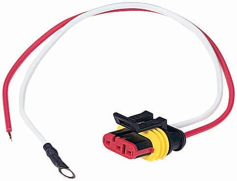 PLUG LED 2-WIRE AMP H/S W/STPD LEAD & RING