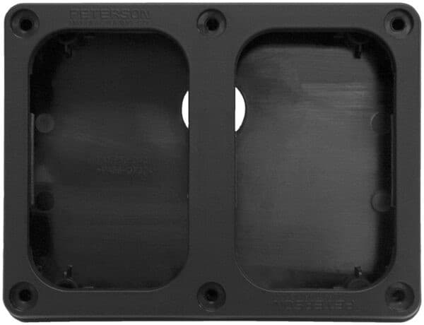 BKT SRFC MNT RECT 2-LGT VERT 8.25"X6.42"