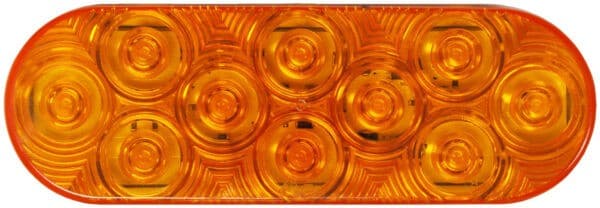 10 LED STRB/R/T SIG OVL CRBSD 6.5"X2.25" MV
