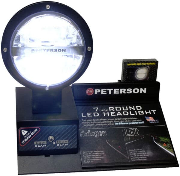 LED HEADLGT DISPLAY RND 7"