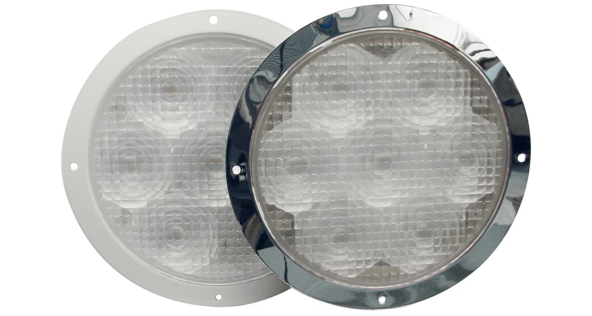Blanc Emergency Véhicule Intérieur Feu Chrome Trim