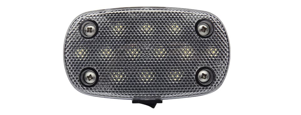 12 DEL Neutral Blanc Plafonnier Feu Avec Switch & .180 Bullets