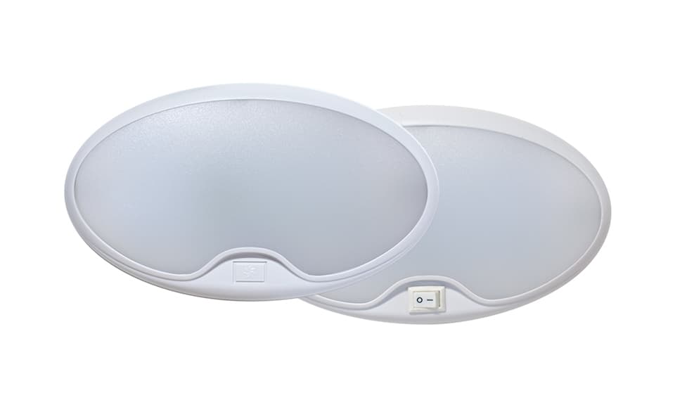 6 x 3.5 Ovale Intérieur Lampe 12 DEL No Switch Cool DEL