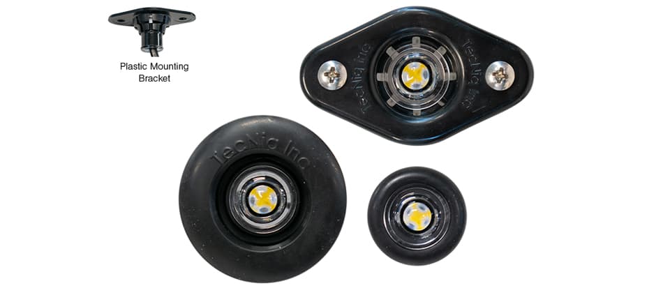 Elevated Plaque Plate Support Noir