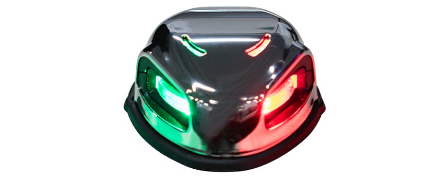 Port navigation light stainless cover