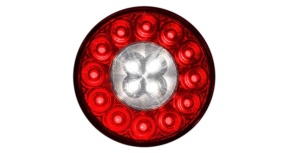 4in Rond STTR w Large Recul Passe-fil Montage Tripole