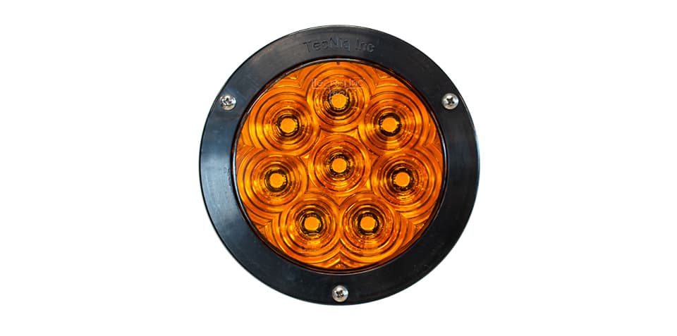 High Visibility Ambre 4 Rond Stroboscope Ambre Lentille Bride Amp Connecteur
