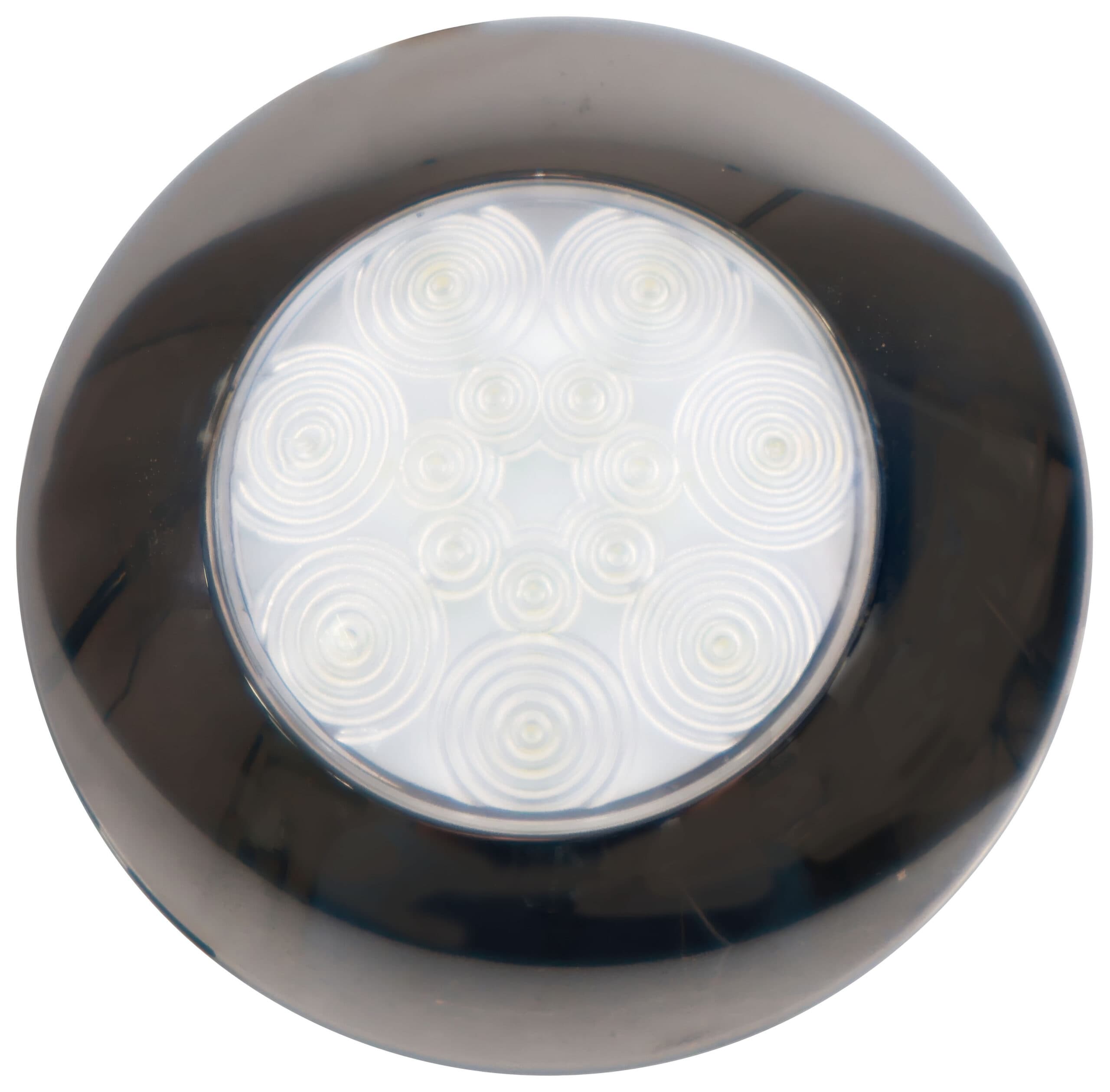LED DOME/INT LGT RND CHRM, 2.95"