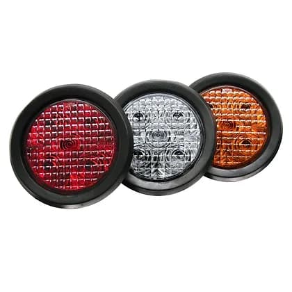 4 Rond STT Lampe Transparent Lentille Passe-fil Mou