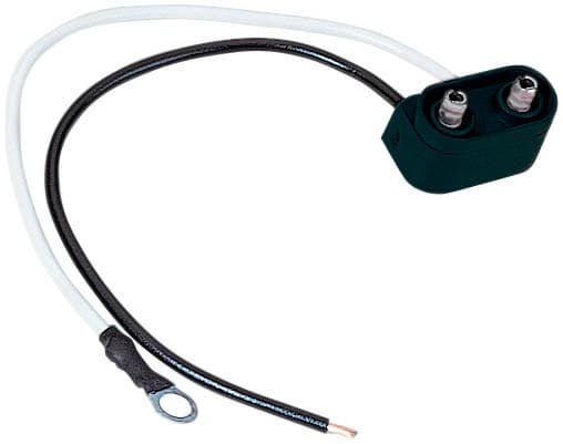 PLUG, LED MKR LMP, 6" LEADS , STPD & #10 RING