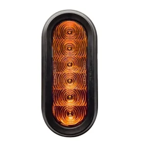 6PO OVAL TURN TAIL LED AMBER AMP