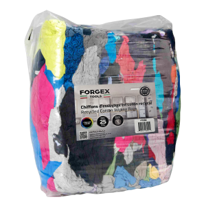 Chiffons en coton recyclé " Paquet de 25 lb