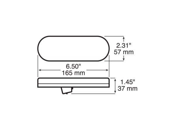 DOME LGT ASM, 10 LED OVAL, 2 WIRE. – Image 3