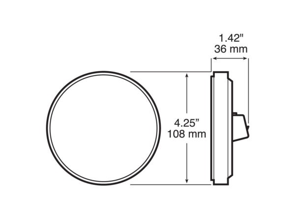 DOME LGT ASM, 10 LED ROUND, 2-WIRE – Image 3