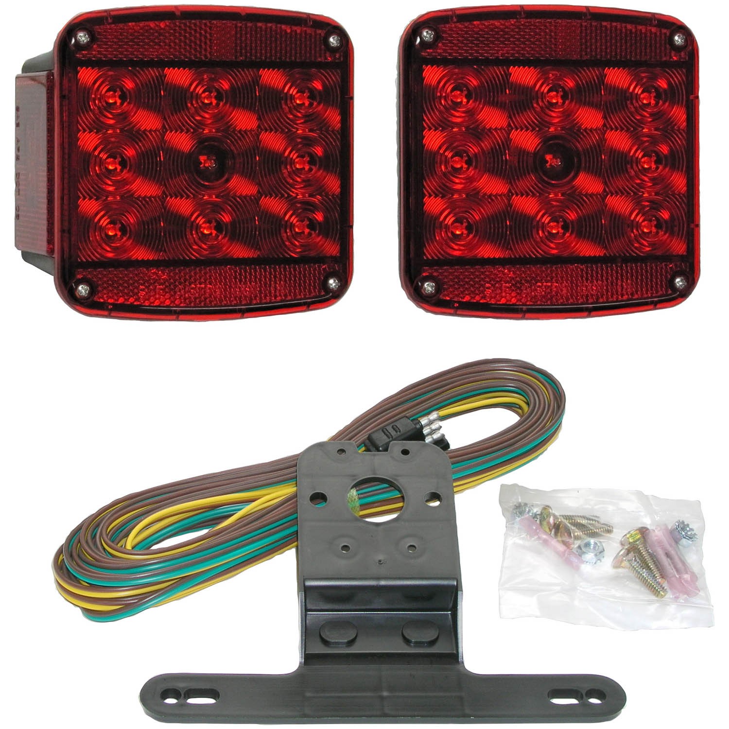 Double Light Guide Rear Light Under 80β³ Wide Trailer Rear Light Kit, LED Rear Light Kit, Viz Pack ...