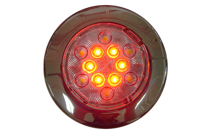 Silho-X 4" Round Warm White/Red Combo Lt SS Trim Ring – Image 3