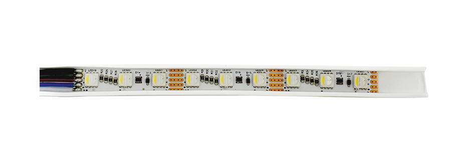 Water resistant Flexible DEL Feu RGBW 72 avec 5C Fil